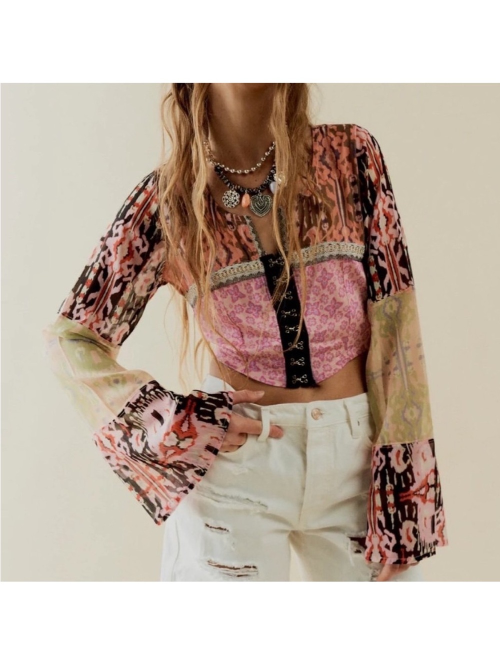 Free people walk this way blouse